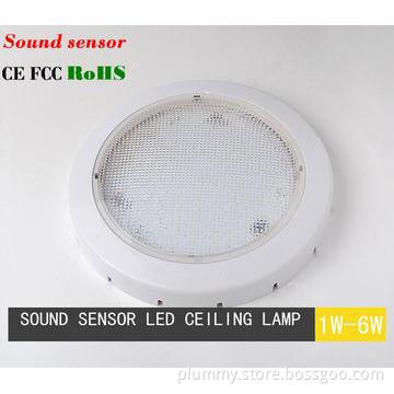 Sound sensor LED 1W/6W ceiling light Daywhite